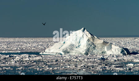 Floating ice Arctic Sea Svalbard Norway Arctic Circle Scandinavia Europe Stock Photo