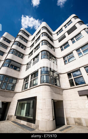 Detail of Shell Haus modernist architecture in Berlin Germany Stock Photo