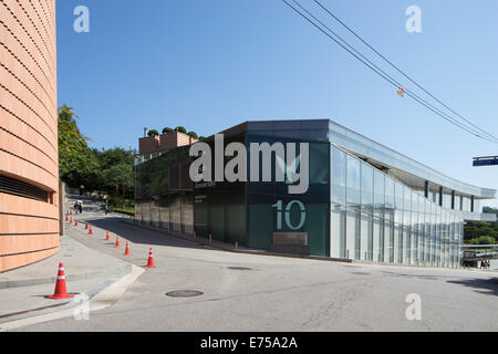 Leeum Samsung Museum of Art, Seoul South Korea. Architects: Mario Botta, Rem Koolhaas, Jean Nouvel. 삼성미술관 리움 Stock Photo