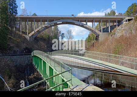 Haverud aqueduct in Dalslands canal Sweden Stock Photo - Alamy