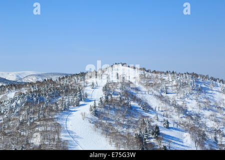 ski run in Appi ,Hachimantai ,Iwate ,Touhoku, Japan Stock Photo