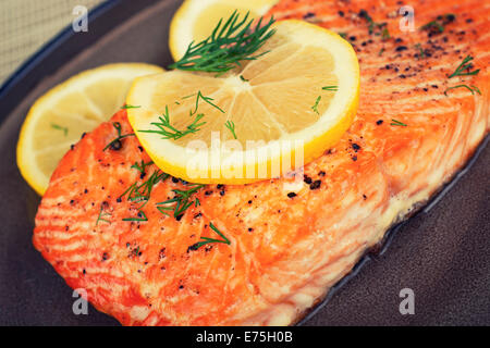 Salmon Fillet Stock Photo