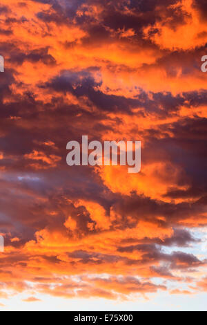 Cloud formations, evening sky, Namibia Stock Photo