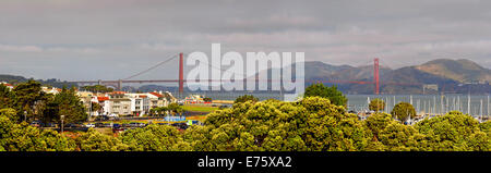 The Marina District with the Golden Gate, San Francisco, California, USA Stock Photo