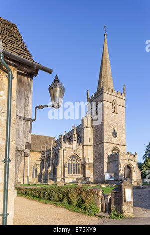 The Church of St. Cyriac, in the village of Lacock, Wiltshire, England, UK Stock Photo