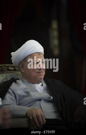 Tehran, Iran. 8th Sep, 2014. September 8, 2014 - Tehran, Iran - AKBAR HASHEMI RAFSANJANI, former Iranian President during an official meeting in Tehran. Morteza Nikoubazl/ZUMAPRESS © Morteza Nikoubazl/ZUMA Wire/Alamy Live News Stock Photo