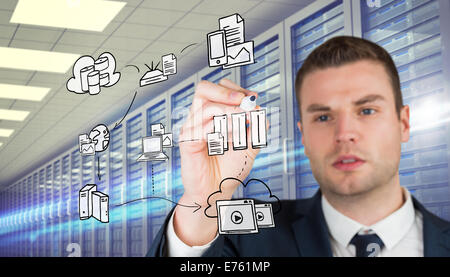 Composite image of young businessman Stock Photo