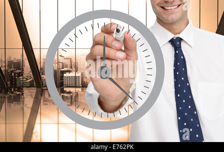 Composite image of business person drawing Stock Photo