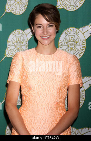 Cinematographers Guild's 51st Annual Publicists Awards Luncheon at Regent Beverly Wilshire Hotel - Arrivals  Featuring: Shailene Woodley Where: Los Angeles, California, United States When: 28 Feb 2014 Stock Photo