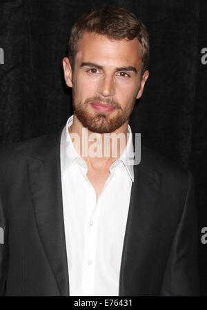 Cinematographers Guild's 51st Annual Publicists Awards Luncheon at Regent Beverly Wilshire Hotel - Arrivals  Featuring: Theo James Where: Los Angeles, California, United States When: 28 Feb 2014 Stock Photo