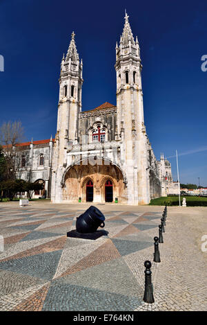 Portugal, Lisbon: Entrance of the Maritime Museum in Belém Stock Photo