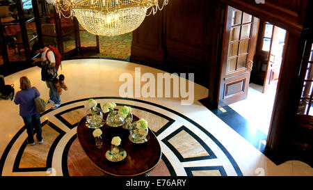 entry hall of The Ritz Carlton palace hotel Santiago Chile Stock Photo