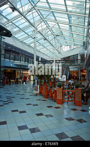 Shopping center Hansa interior in Kouvola, Finland Stock Photo