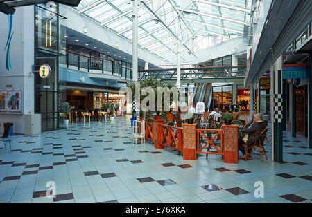 Shopping center Hansa interior in Kouvola, Finland Stock Photo