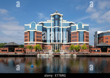 Victoria Building Manchester Salford Quays Stock Photo