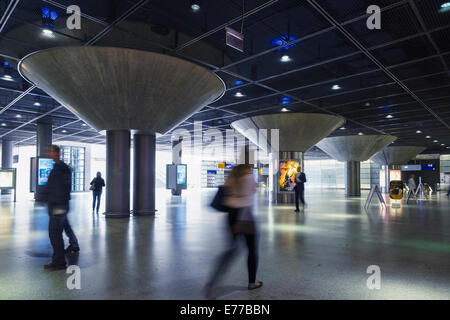 Interior of Potsdamer Platz railway station in Berlin Germany Stock Photo