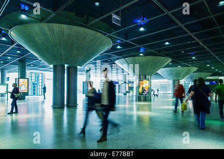 Interior of Potsdamer Platz railway station in Berlin Germany Stock Photo