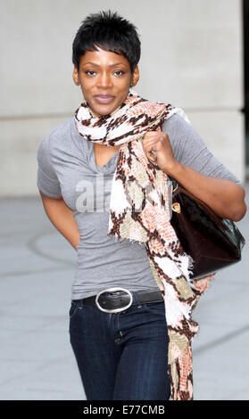Caroline Chikezie leaves the BBC studios Featuring: Caroline Chikezie