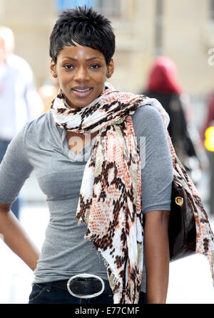 Caroline Chikezie leaves the BBC studios Featuring: Caroline Chikezie