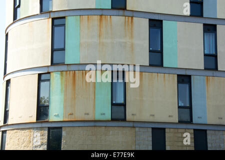 Travelodge hotel with rust stains Stock Photo