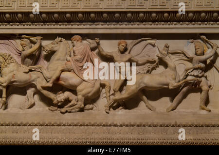 The Alexander Sarcophagus Stock Photo