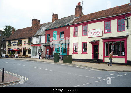 Market Hill Woodbridge Suffolk UK Stock Photo