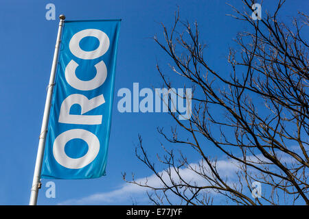 Orco company, logo sign Prague Stock Photo