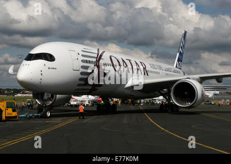 QATAR AIRWAYS AIRBUS A350 Stock Photo
