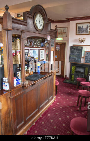 The bar and interior of the Fat Cat Pub in Kelham Island in the Kelham Island Quarter of Sheffield South Yorkshire England Stock Photo