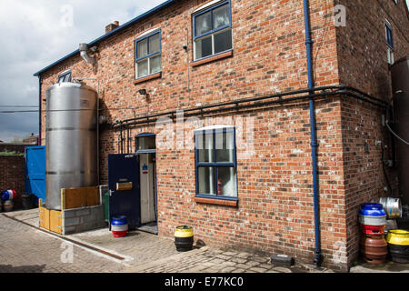 The Kelham Island Brewery, a small independent micro brewery based in Sheffield, South Yorkshire  England Stock Photo