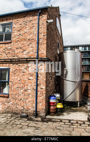 The Kelham Island Brewery, a small independent micro brewery based in Sheffield, South Yorkshire  England Stock Photo