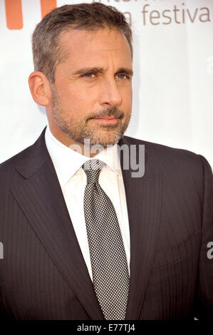 Toronto, Ontario, Canada. 8th Sep, 2014. Actor STEVE CARELL attends the 'Foxcatcher' premiere during the 2014 Toronto International Film Festival at Roy Thomson Hall on September 8, 2014 in Toronto, Canada. Credit:  Igor Vidyashev/ZUMA Wire/Alamy Live News Stock Photo