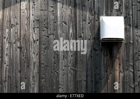 Ventilation of house on wooden wall Stock Photo