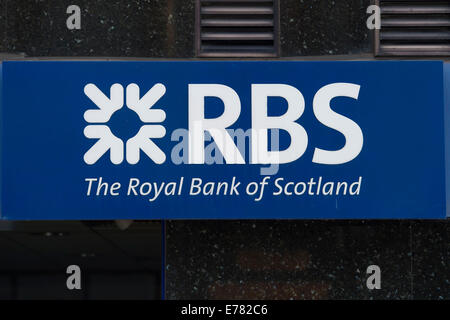 Logo of the RBS, Royal Bank of Scotland in London, England, United ...