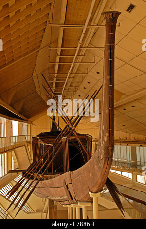 Solar boat of the king Cheops Stock Photo