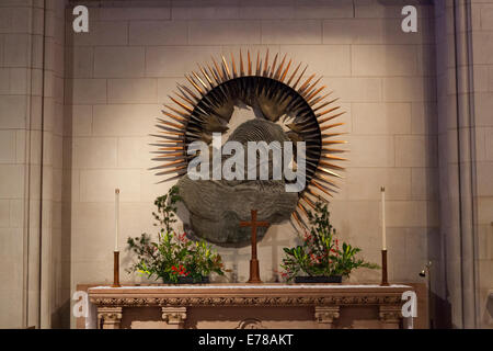 Sculpture of Jesus Christ in an altar at the National Cathedral - Washington, DC USA Stock Photo