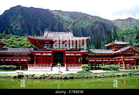 Byodo-In Temple,Oahu,Hawaii Stock Photo