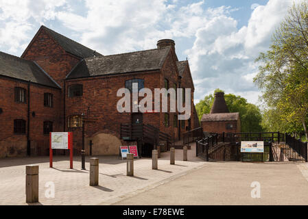 China museum in historic industrial buildings of the old china works in Ironbridge Gorge. Coalport Shropshire West Midlands England UK Britain Stock Photo