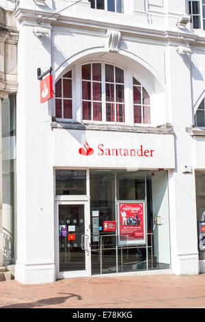 A branch of Santander bank in Sheffield UK Stock Photo