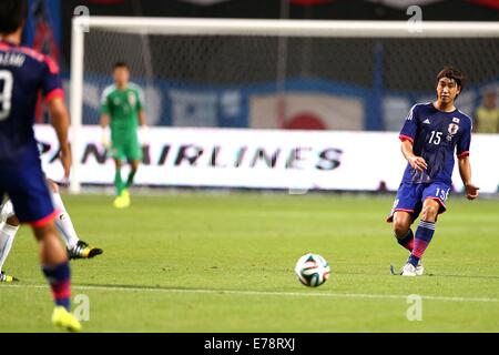 Hokkaido, Japan. 5th Sep, 2014. Tatsuya Sakai (JPN) Football/Soccer : Kirin Challenge Cup 2014 match between Japan 0-2 Uruguay at Sapporo Dome in Hokkaido, Japan . © Kenzaburo Matsuoka/AFLO/Alamy Live News Stock Photo