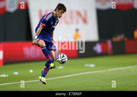 Hokkaido, Japan. 5th Sep, 2014. Hiroki Sakai (JPN) Football/Soccer : Kirin Challenge Cup 2014 match between Japan 0-2 Uruguay at Sapporo Dome in Hokkaido, Japan . © Kenzaburo Matsuoka/AFLO/Alamy Live News Stock Photo