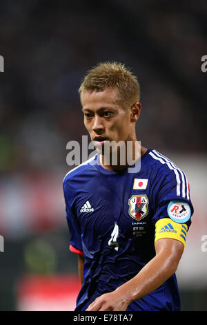 Hokkaido, Japan. 5th Sep, 2014. Keisuke Honda (JPN) Football/Soccer : Kirin Challenge Cup 2014 match between Japan 0-2 Uruguay at Sapporo Dome in Hokkaido, Japan . © Kenzaburo Matsuoka/AFLO/Alamy Live News Stock Photo