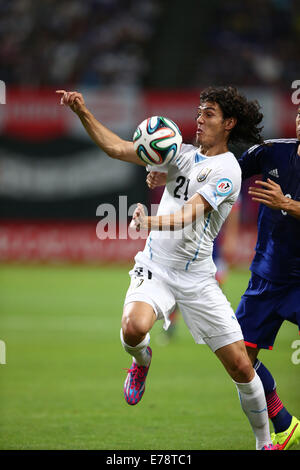 Hokkaido, Japan. 5th Sep, 2014. Edinson Cavani (URU) Football/Soccer : Kirin Challenge Cup 2014 match between Japan 0-2 Uruguay at Sapporo Dome in Hokkaido, Japan . © Kenzaburo Matsuoka/AFLO/Alamy Live News Stock Photo