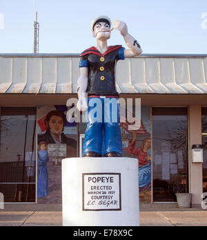 Popeye statue in Crystal City Texas Stock Photo