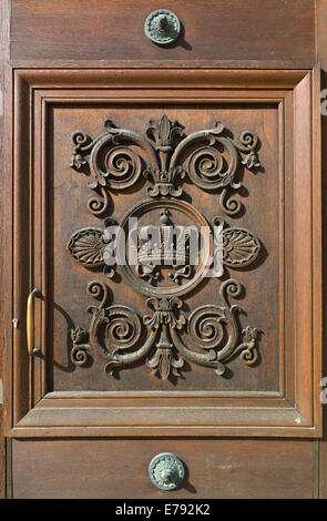 Decorative Door at the Residence in Munich Stock Photo