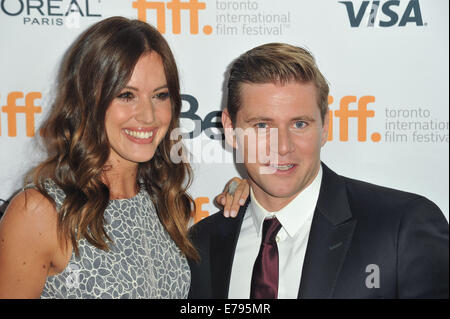 Toronto, Ontario, Canada. 9th Sep, 2014. Actor ALLEN LEECH with guest at 'The Imitation Game' premiere during the Toronto International Film Festival. © Igor Vidyashev/ZUMA Wire/Alamy Live News Stock Photo