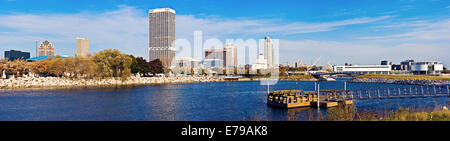 Architecture of downtown of Milwaukee, Wisconsin, USA. Stock Photo