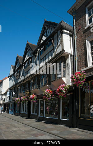 Mulberry Hall shop store in summer Stonegate York North Yorkshire England UK United Kingdom GB Great Britain Stock Photo