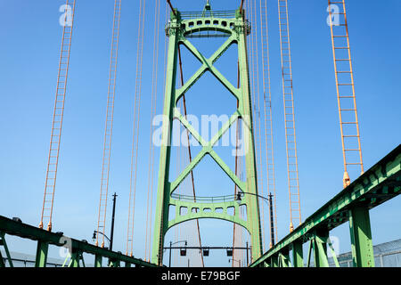 Angus L. Macdonald Bridge - Halifax, Nova Scotia, Canada Stock Photo