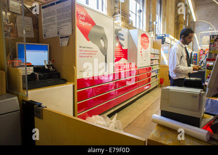 Signs encouraging smokers to quit smoking replace cigarettes and ...